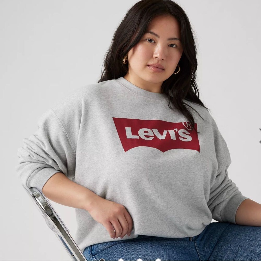 Levi’s NWT Sz 2XL light grey  logo sweatshirt